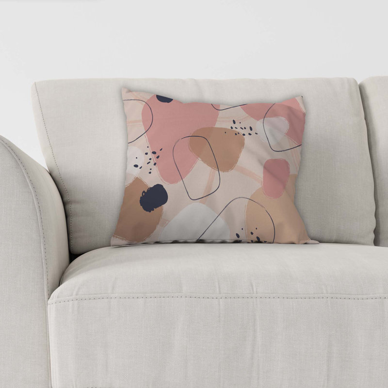 Cotton Blend Outdoor Reversible Throw Pillow, 26" x 26"