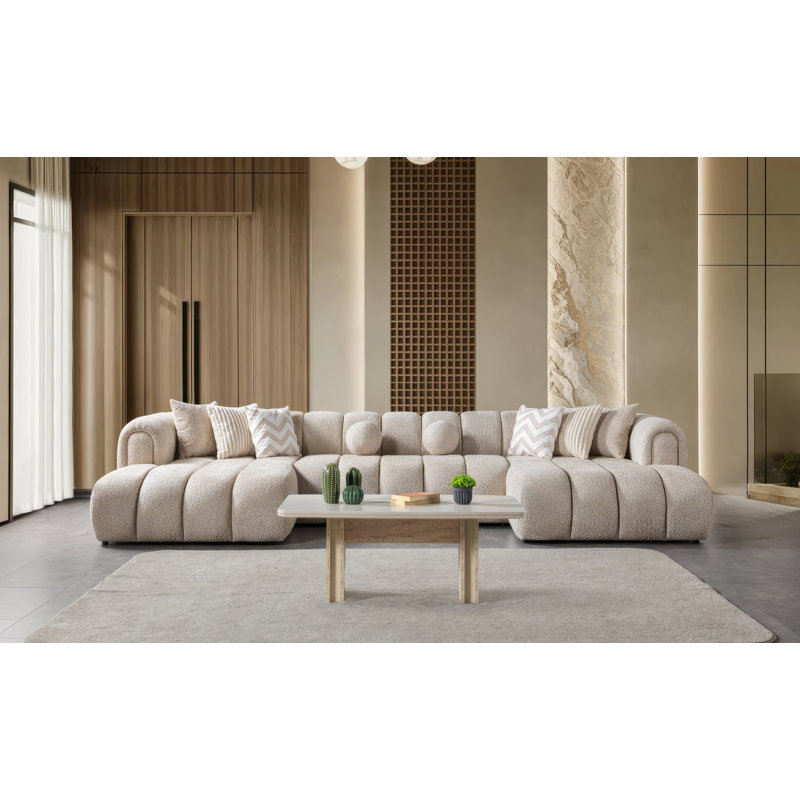 Chaise longue Lissa Sand Boucle, Boucle de sable