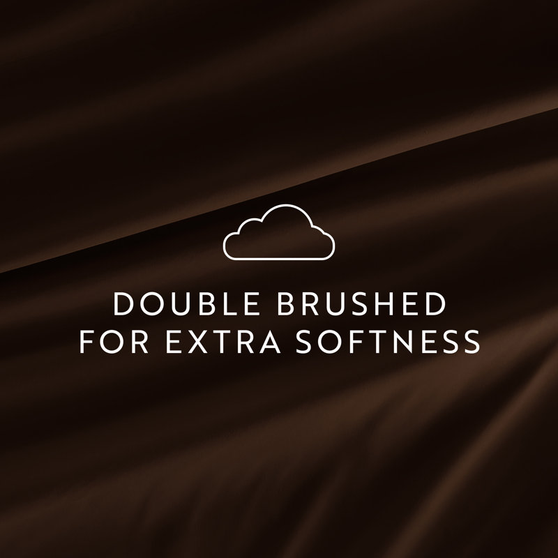 Sheet Set Solid Microfiber Ultra Soft Bedding, Chocolate, Twin Sheet Set with 2 Pillowcases