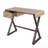 Gold Aluminum Rectangular Writing Desk
