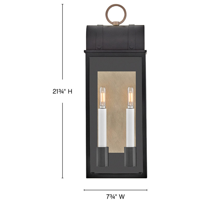 Hinkley Campbell Wall Mount, 21.75" H x 7.75" W x 5.75" D