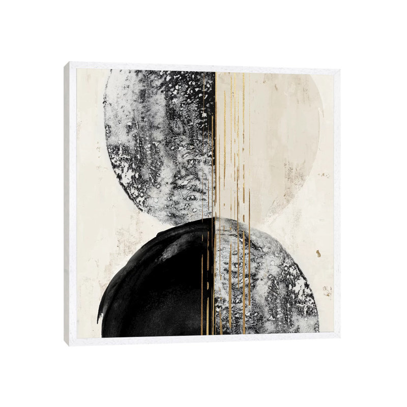New Balance I by Eva Watts - Painting on Canvas, 66.04cm H x 66.04cm W x 3.81cm D, White Framed