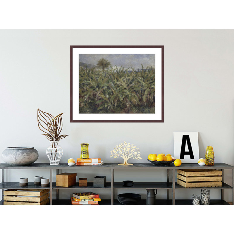«Field of Banana Trees» par Pierre-Auguste Renoir, impression giclée sur cadre, H 33,5 po x l 40,78 po