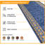 Cheops Looped/Hooked Blue Indoor Rug-40861185