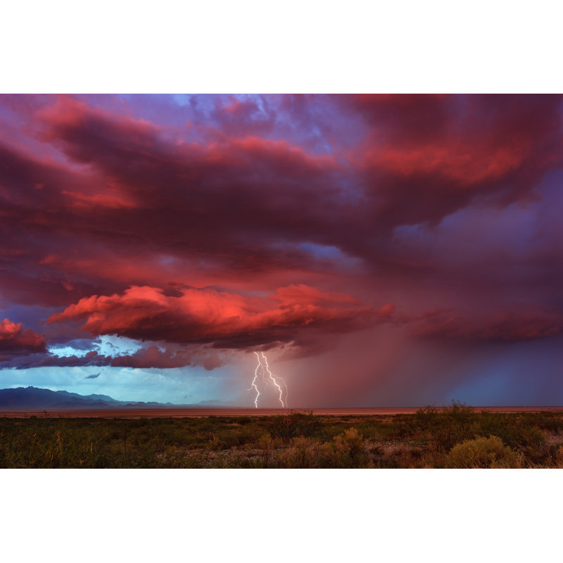 " Thunderstorm With Lightning ", 8" H x 12" W  