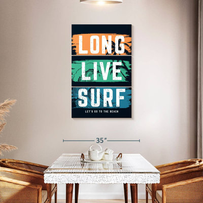 Tergel Long Live Surf, typographie