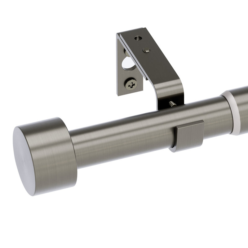 Tringle à rideaux Lachina Arnel, 72" - 144", Nickel brossé