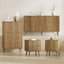 Ensemble de chambre à coucher, commode et tables de chevet 4 pièces
