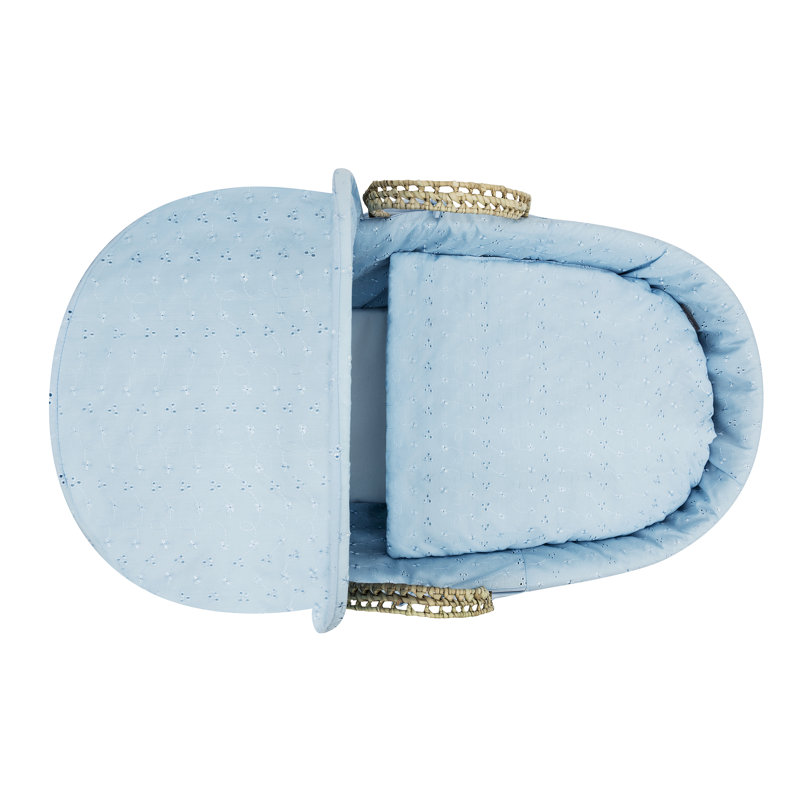 No Pattern Cotton Moses Basket Bedding Set