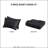 Full/Queen Clip Duvet Cover Black - 2 Shams, , Machine Washable , Microfiber Back,