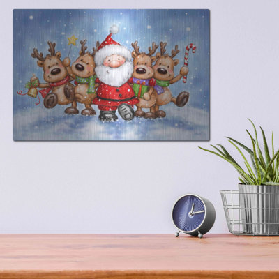 «Santa With Reindeers» par Makiko