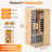 2-person Low Emf Far Infrared Sauna For Home, Canadian Hemlock Wood With Bluetooth Speakers & Chromotherapy Lighting