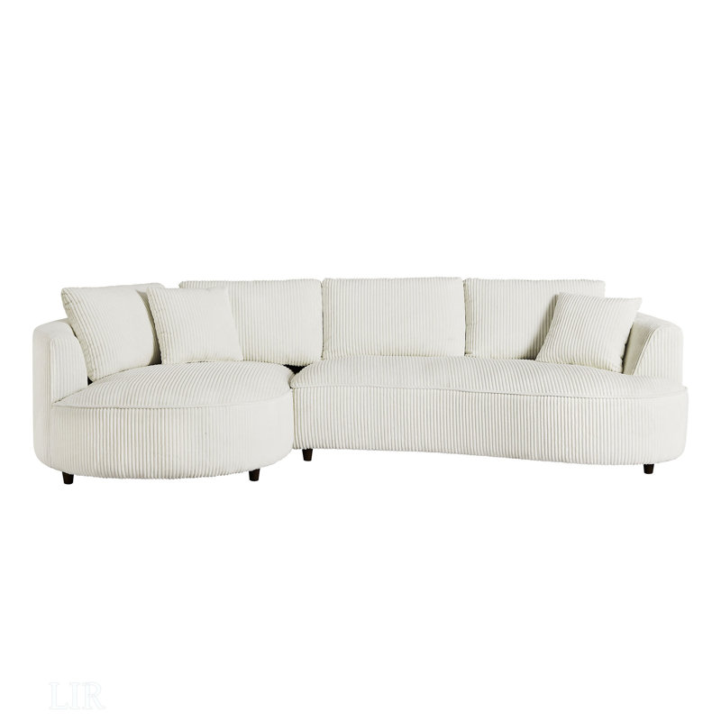 122.04 Inch Oversized Sectional Sofa, Modern Couch With Chaise, Comfy Sofa Couch With Left  Facing Chaise, Supreme Seating Comfort