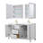 Daria 60'' Double Bathroom Vanity with Carrara Marble Top-97961467-97961469-97961473