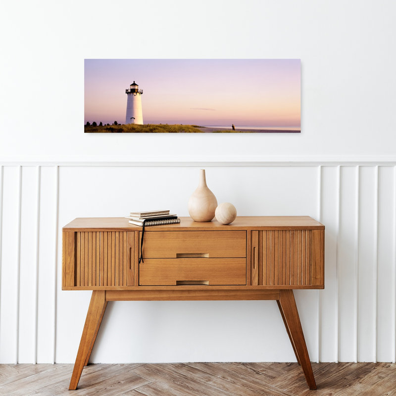 Edgardown, phare, vignoble Marthas, Massachusetts, États-Unis, architecture abstraite, plage, art mural, H 12 po x l 36 po