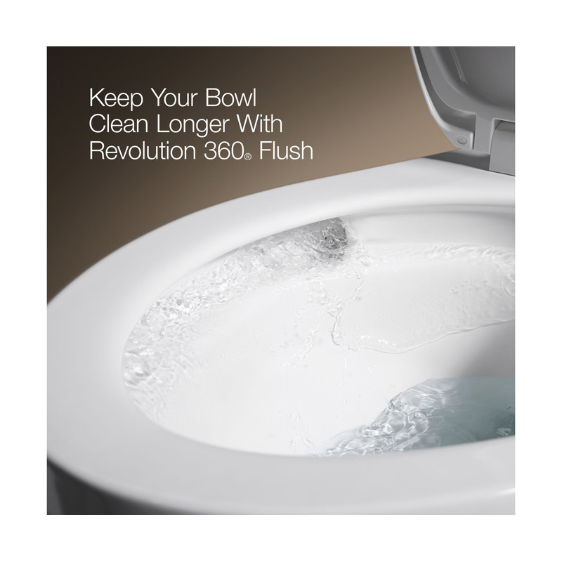 Corbelle Tall Two-Piece Elongated Toilet With Skirted Trapway 1.28 Gpf, Right, Biscuit