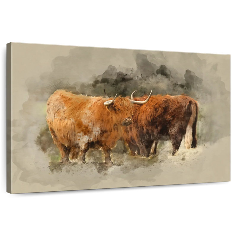 Brampt Highland Cows, 34" H x 51" W