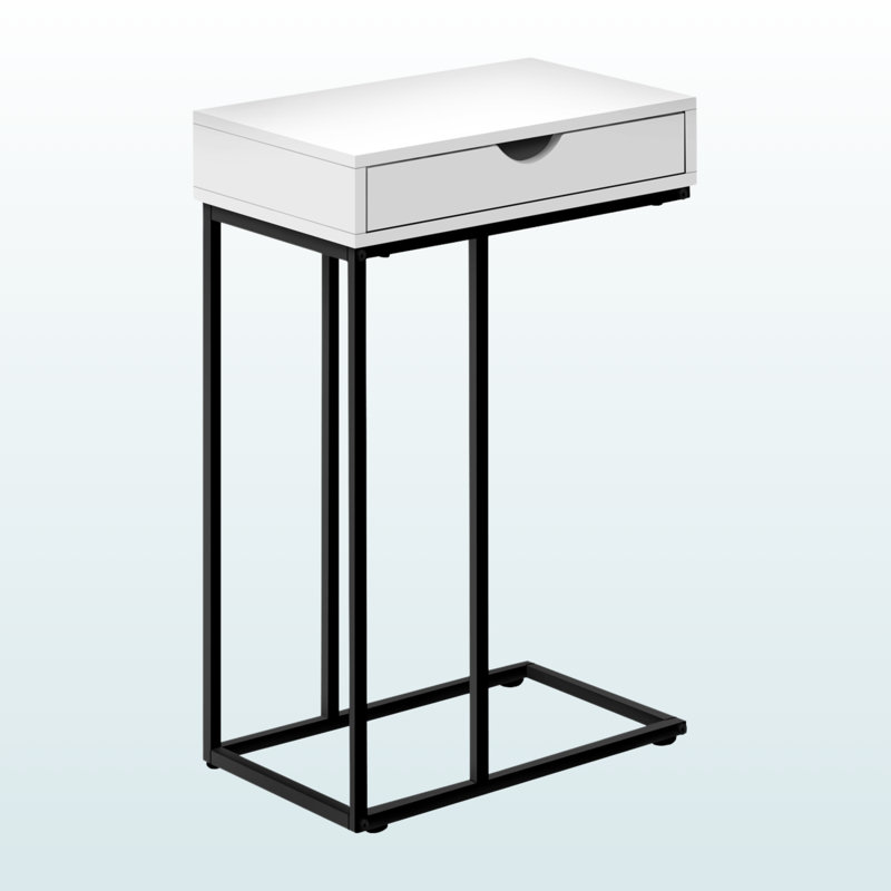 Table d'appoint moderne et contemporaine Baby, Blanc