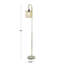 Lampe sur pied arquée industrielle 64 po