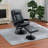 Tabious Upholstered Swivel Accent Chair with Ottoman