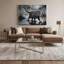 «Big Cats Fishing Cat», art mural sur toile noire