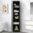 Space-Saving Corner Bathroom Cabinet | 2-Door Design with Adjustable Shelves & Open Storage, Versatile Tall Storage Solution-226541401-224087564