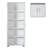 Modern-style bathroom storage cabinet with adjustable shelves-1277589863