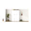 Garde-robe à 3 portes avec 2 tiroirs, blanc - Unité de rangement pratique-1248788543