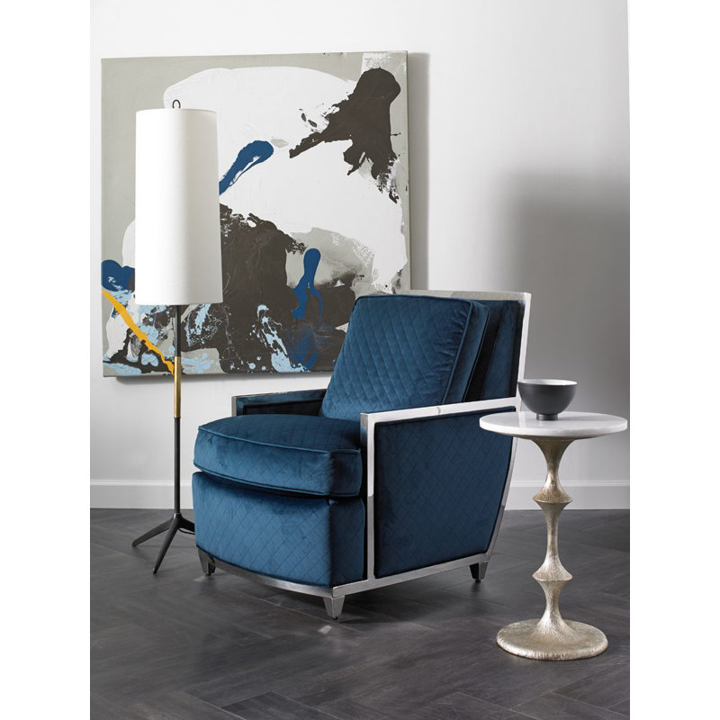 Livie 100% Marble Pedestal End Table