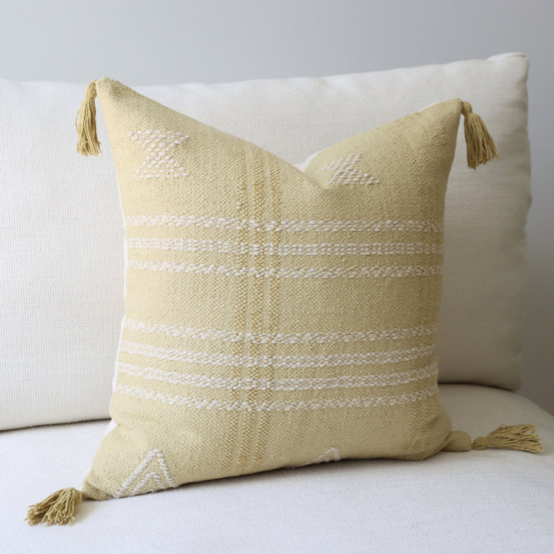 Housse de coussin en coton, H 18 po x l 18 po