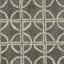 Tapis brun / doré en laine touffeté à la main à motif géométrique Simryn-245916587