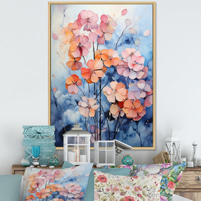 Hortensias bleus et mauves