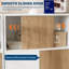 Buffet de cuisine avec rangement, armoire de rangement en bois pour salle de bain avec tablette réglable et porte de grange coulissante