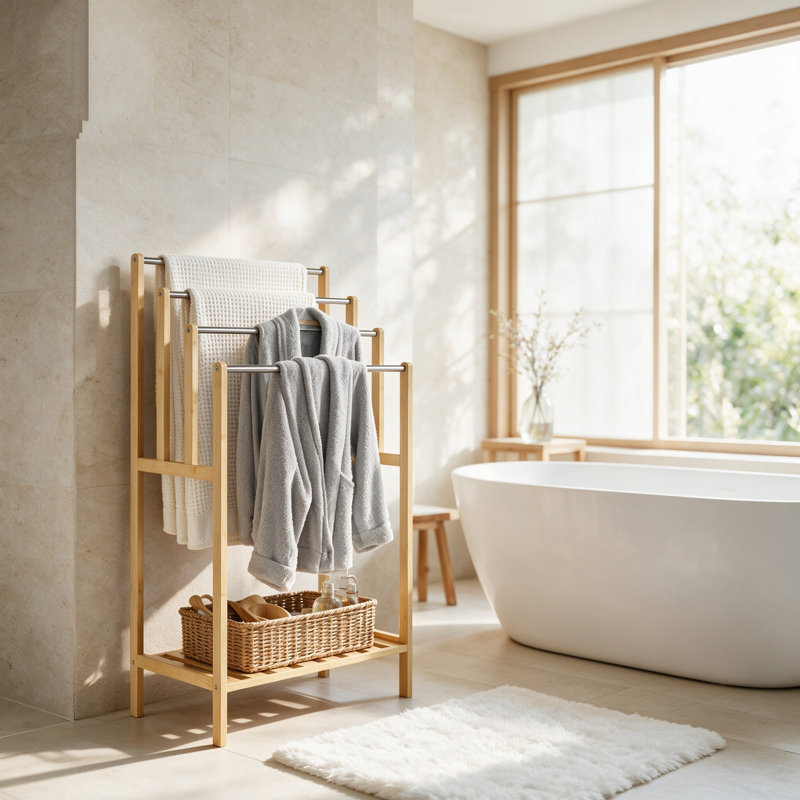 50 cm L Wall Mounted Towel Rack