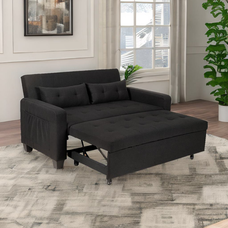 Canapé-lit Loveseats, Noir, noir, noir, noir