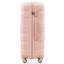 Ensembles de bagages Nouveau modèle ABS Hardshell 3 pièces Ensemble de valises rigides et durables Valise à roulettes avec serrure TSA 20 "24" 28 "(rose)