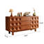 Buffet 70,87 "en bois d'hévéa massif avec 3 tiroirs et armoire de rangement
