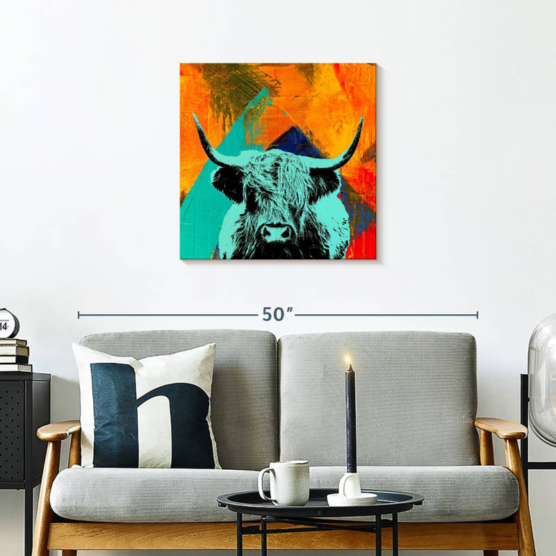 Highland Cow VI, 24" H x 24" W