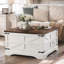 Table basse de rangement carrée avec plateau relevable Dahlquist Farmhouse-181593132