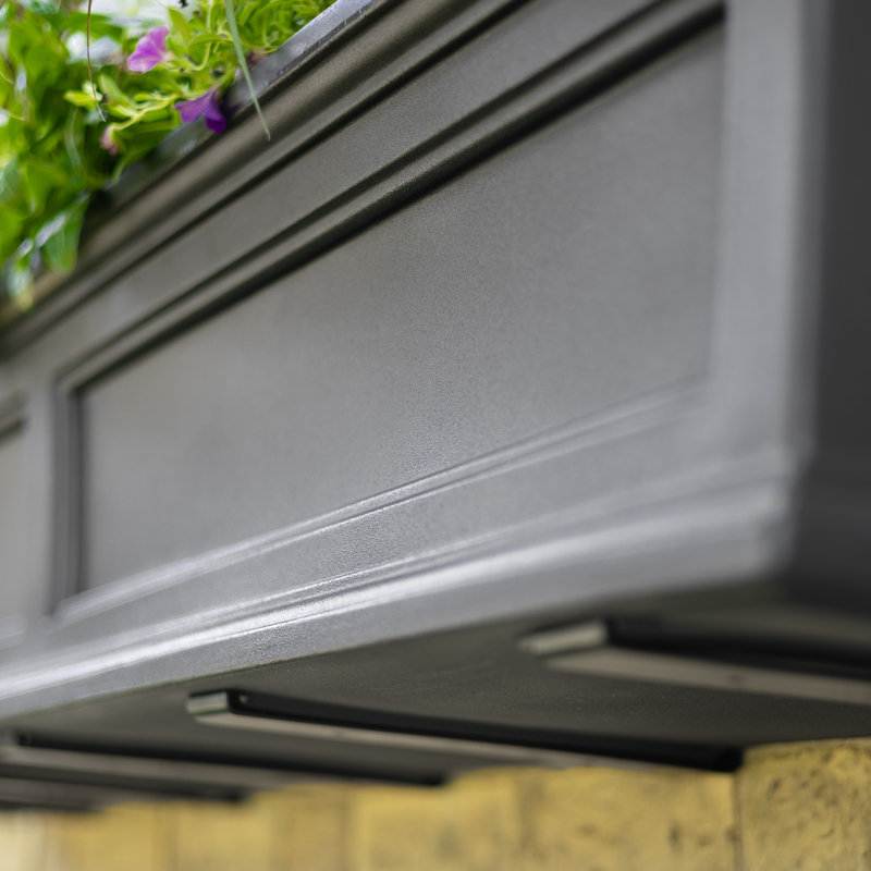 Boîte à fenêtre Mayne Fairfield 4ft Classic, 11" H x 48" W x 11" D, Gris graphite
