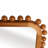 Contemporary Wood Framed Mirror with Rounded Rectangle Design and Beaded Fir Border for Modern Style Decor-1598853831