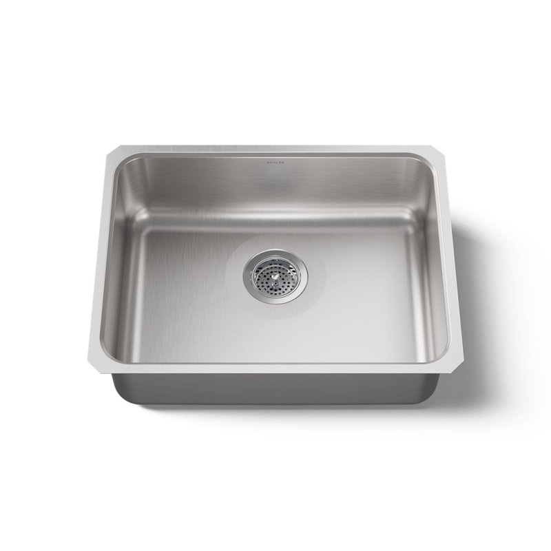 Undertone 23" L x 17-1/2" W x 7-5/8" Extra-Large Squared Under-Mount Single-Bowl Kitchen Sink