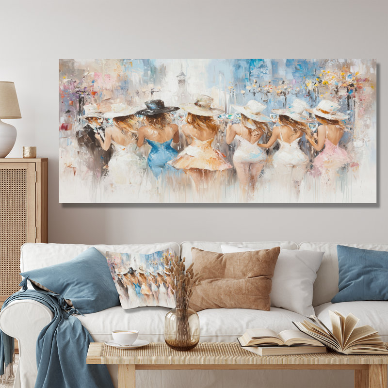 Casino Showgirls Ready To Jackpot - Entertainment Metal Wall Decor, Casino Metal Print, 28" H x 60" W