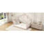 Lit plateforme simple en métal, rose-1493247285