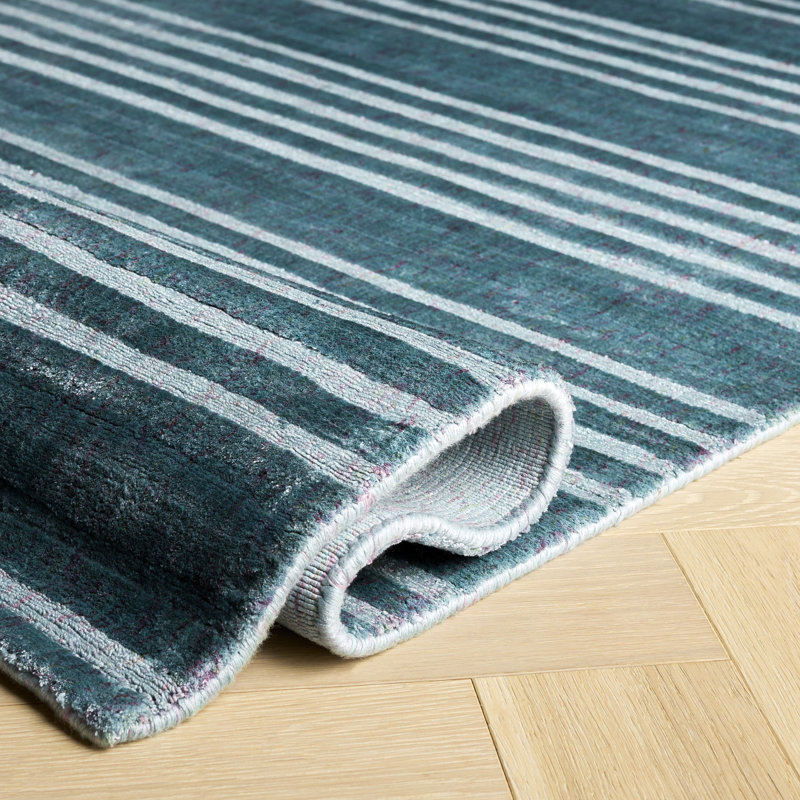 Endora Hand Loomed Viscose Abstract Rug, Rectangle 8' x 10'