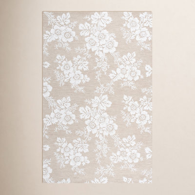 Hand-Tufted Wool Floral Rug