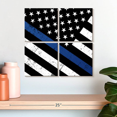 Drapeau de soutien de la police américaine