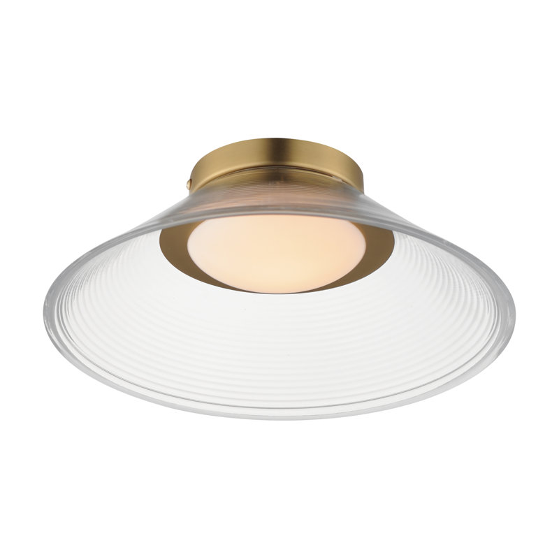 Jensen-Semi-Flush Mount, White