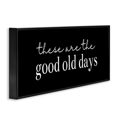 Good Old Days on Black Framed Giclee, design by Katie Griggs