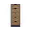 Grande commode 5 tiroirs, système coulissant